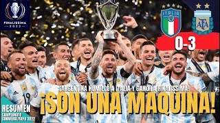 ⚽️¡TIEMBLA MÉXICO! ARGENTINA DESTRUYÓ A ITALIA EN LA #FINALISSIMA! (ITALIA 0-3 ARGENTINA) RESUMEN 🏟🏆