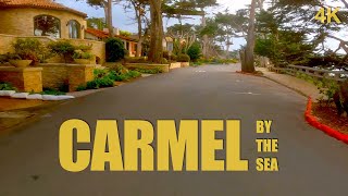 Carmel 4K | Magical Drive With Usual Monterey Peninsula Fog And Fairytale Cottages.