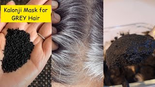 Kalonji / Black Seed Mask for GREY Hair! White Hair to Black Hair Naturally / Hair Dye