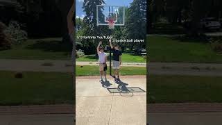 6’3ft vs 5’8ft dunking on every height challenge! #shorts