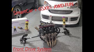 Smart car + GSXR =AWD FUN Part 4 of 22