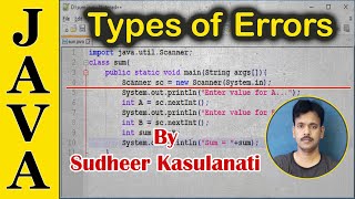 Java 11 - Types of errors