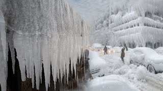 US now: Cold temperature -60 degrees Celsius attacks 60 million people, many people die from cold