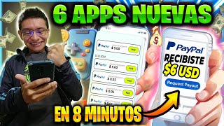 🎉 ESTAS 6 APLICACIONES PAGAN EN 8 MINUTOS Dinero a PAYPAL | Retira DINERO Desde HOY MISMO