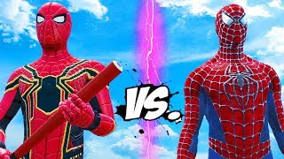 SPIDERMAN VS IRON SPIDER - EPIC SUPERHEROES BATTLE