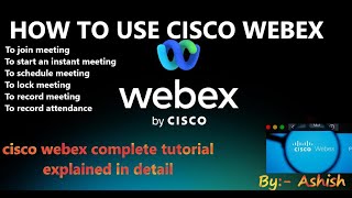 HOW TO USE CISCO WEBEX MEETINGS APP|Webex Meetings - Tutorial|#CiscoWebexMeeting #webex #CiscoWebex