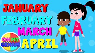 Months Of The Year Song | Songs For kids and Children | Preschool Videos