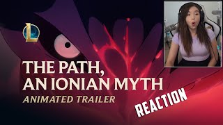 Pokimane Reacts To The Path, An Ionian Myth | Spirit Blossom 2020 Animated Trailer
