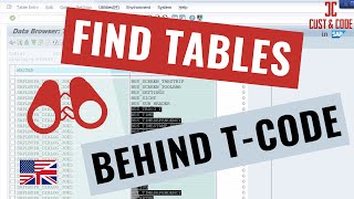 How to Find Tables Behind ANY SAP Tcode (4 - Step Guide) [english]