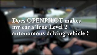 Openpilot - Hyundai Ioniq Hybrid - Autonomous Level 2