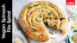 Vegan Spinach Filo Spiral