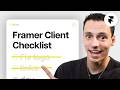 My Framer Website Handover Checklist