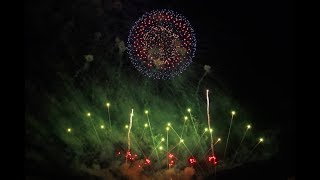 【4K】いばらきまつり2017  ミュージックスターマイン  野村花火工業     Ibaraki Festival Fireworks