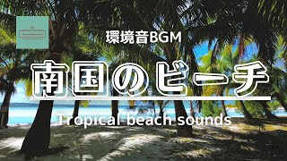 【環境音BGM】南国のビーチ・・波の音、海鳥の鳴き声・・