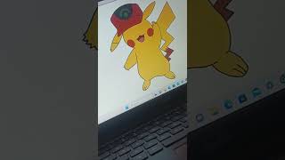 Drawing Pikachu||Python programming||#shortsfeed #shortvideo #pikachu #trending #shorts #video