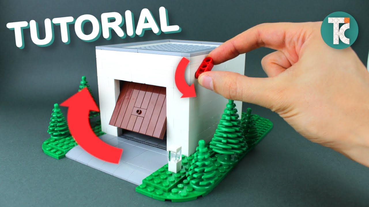Lego Working Garage Door Tutorial Youtube