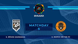 Rõuge Saunamaa - Narva United FC. Coolbet Saaliliiga. MD 5. Live stream