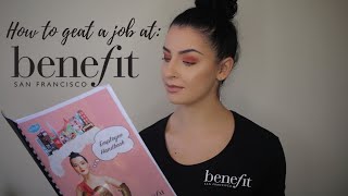 Benefit Cosmetics Job Interview Questions/Stages/Cover Letter/Advice \u0026 Starter Kit