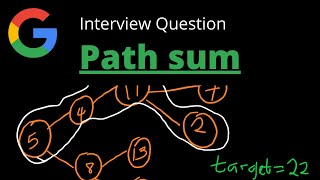 Path sum - DFS | Javascript & Python - Leetcode 112