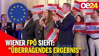 EU-Wahl - Wiener FPÖ sieht: "Überragendes Ergebnis"