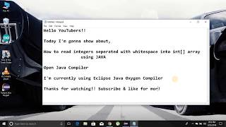 How to read Integers separated with space using JAVA