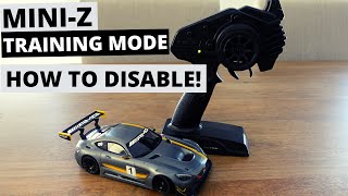 Got a New MINI-Z? DISABLE Training Mode!