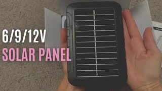 VANBAR Trail Camera Solar Panel Review | Solar Battery Charger Kit 6/9/12V