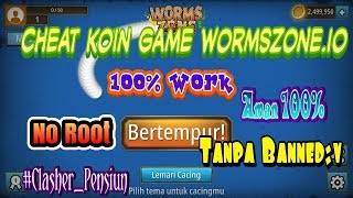 Cara Cheat Koin Game WormsZone.io 100% Work