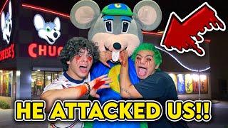 CHUCK E CHEESE ATTACKED US AT 3AM!! (WE NEED YOUR HELP..)