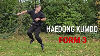 Haedong Kumdo form 3 |  Korean Martial Arts Apeldoorn - Wesley Broekhuis