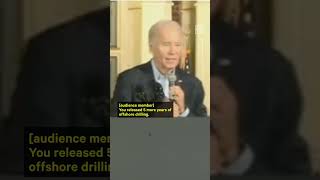 Biden Promises 'No More Drilling' After Being Confronted by Audience Member