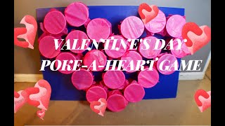 HOW TO Valentine's Day Poke-A-Heart Game | Adult or Kids Games | DIY Valentine Gift Ideas