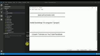 Install bootstrap 4 to #angular project Tutorial 5