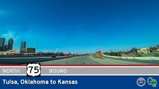 US Highway 75 - Tulsa to Kansas - Oklahoma | Drive America's Highways 🚙