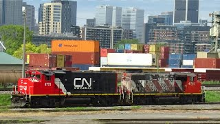 VINTAGE CN EMD SWITCHERS IN MONTREAL 9 25 20