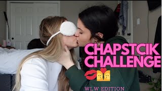 WLW CHAPSTICK CHALLENGE!! 💄👩‍❤️‍💋‍👩 |Mattie \u0026 Jocelyn|