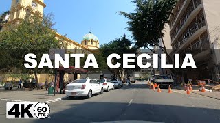 [4K60fps] Driving Santa Cecilia Sao Paulo Brazil -MT4K-