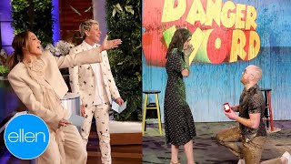 Jennifer Lopez & Ellen Play ‘Danger Word’ Ending in a Surprise Proposal