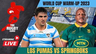 SPRINGBOKS VS ARGENTINA 2023 LIVE WORLD CUP WARM-UP COMMENTARY