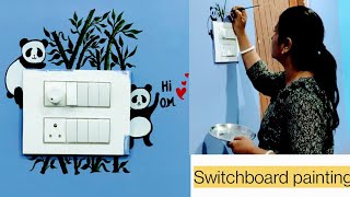 Simple and easy Switchboard Painting Design ideas| light Switchboard Decoration |Switch Socket art