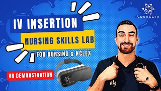 How to start an IV | IV insertion Demonstration for Nursing | VR Nursing Simulation
