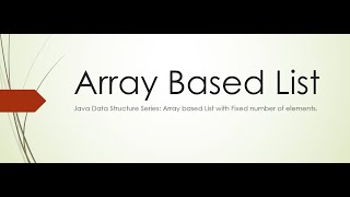 Data Structure #Java #ArrayList