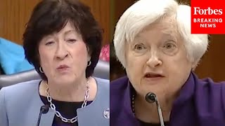 'I'm Very Troubled By That Comment': Susan Collins Grills Janet Yellen
