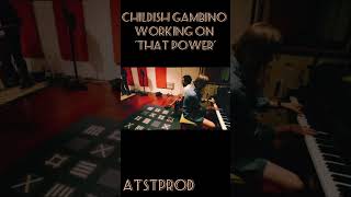 Childish Gambino workin' on 'That Power' from 'Camp'