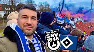 Moin ULM , hier kommt der HSV🧨💥+ PYROS - SSV ULM vs. HSV Stadionvlog | Bardia Barati