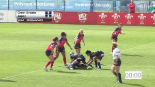 Great Britain vs Japan Women A - 7th World University Rugby 7 Championship 2016 – Swansea