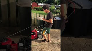 Neighbors Surprise Kind Boy with New Mower || ViralHog