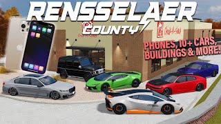 HUGE RENSSELAER UPDATE!! (10+ NEW CARS, BUILDINGS, PHONES, DEALERSHIP UI & MORE!!)