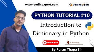 Dictionary Data Type in Python | Dictionary in Python | Python Series 2022- #10 Codingxpert