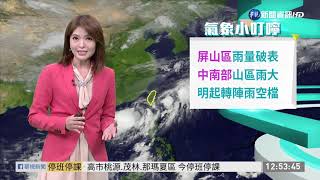 中南部山區雨大 明起轉陣雨空檔 | 華視新聞 20200523
